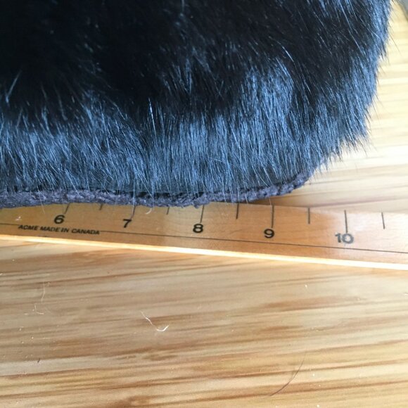 Black Suede and Fur Moccasins - Like New - Picture 8 of 10